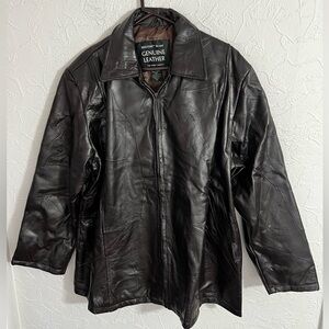 Maxam Brand Genuine Leather Italian Mosaic Design Top Grain Lambskin Jacket 3XL